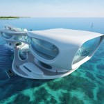 architectural rendering of a marine research centre