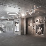 stark silvery white interior of a hotel