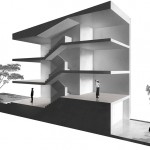rendering of asmall staggered building