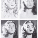 4 stages of drawing a woman's face by Andrew Loomis