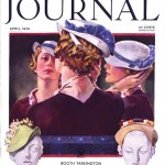 magazine cover illustration featuring woman wearing a hat