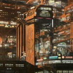 futuristic cityscape