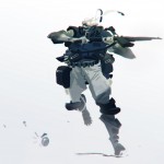 digital sketch of a soldier running with a gun