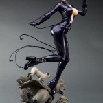 side view of catwoman statue