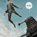 doctor who fan art featuring a dalek
