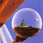illustration by moebius of a man meditating in a bubble