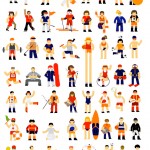 illustration of several sportspeople