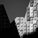 Moon and Half Dome Lego photo recreation