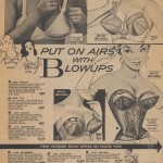 Vintage ad for corset and braw with blow-up enhancers