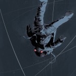 illustration of a spaceman floating in space