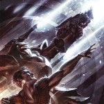cover f magnus robot fighter featuring warriors and robots shooting