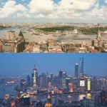picture of shanghai cityscape 1990 vs 2010