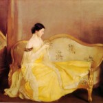 woman in yellow dress