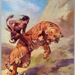 tarzan attacking a tiger