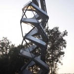 helix shape observation tower