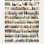 star trek pixel art poster featuring 235 characters