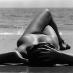 nude reclining on beach