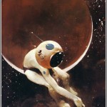 space explorer with hole in helmet by jeffrey catherine jones