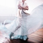 woman in sheer dress