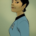 fan art of spock's daughter by phil noto