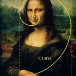 mona lisa with golden ratio spiral overlay
