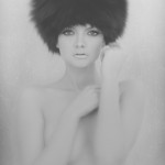 Fur hat Soviet beauty