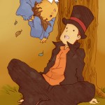 Hanging from a tree