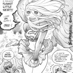 supergirl sketch by adam warren