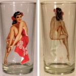 Alberto Vargas girlie glass