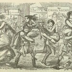 Romans walking off with the Sabine women