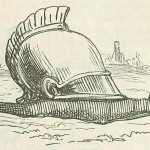 Snail with a Roman helmet as shell - Comic History of Rome