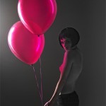 Red balloons and nude