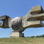 Soviet war monument (Spomenik) at Podgaric