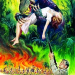 tusked beast clutching woman