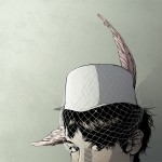 Bird-wing hat by Matthew Woodson