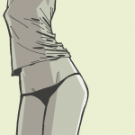 T-shirt and knickers torso by Philip Bond