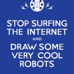 Stop surfing the Internet and draw some very cool robots
