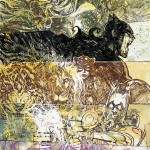 comic page by bill sienkiewicz with batman, catwoman, mr. freeze and joker