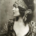 black & white portrait of evelyn brent in profile by henry waxman