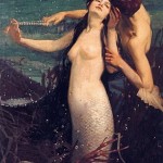 pearls for kisses by fred appleyard featuring mermaid and merman