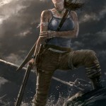 new tomb raider art by andy park featuring lara croft on seaside