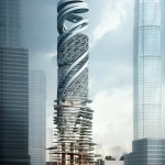 hong kong skyscraper parking garage rendering