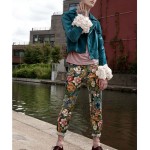 man wearing floral pants