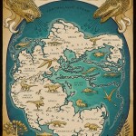 poster of the supercontinent pangaea by richard morden