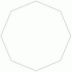 animated gif of polygons collapsing into ever-less faceted shapes