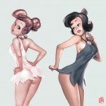sexy wilma flintstone and betty rubble by qiqo