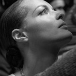 romy schneider portrait looking up