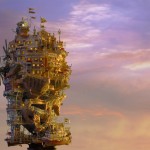 The Rock Island with sunset | TAKANORI AIBA