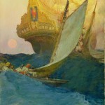 Attack on the Galleon by Howard Pyle