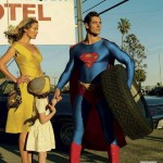 Carolyn Murphy, and David Gandy as Superman